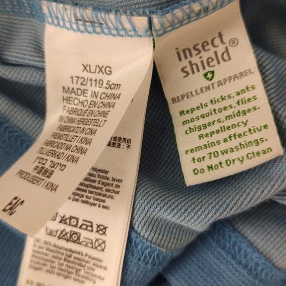 Insect Shield XL M Sweater Women’s Blue Hooded Long Sleeve Pullover. - Picture 8 of 12